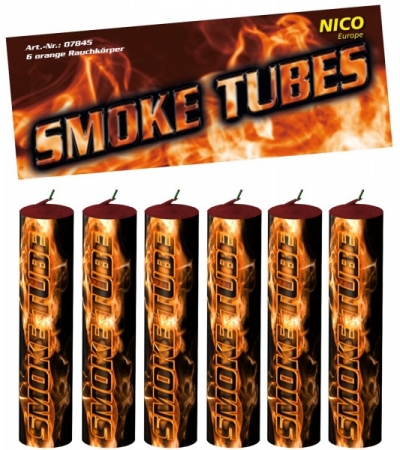 Smoke Tubes, orange, 6er-Btl., KAT T1